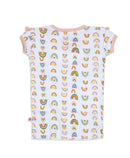 Organic Rose Tinted Ruffle Top