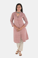 Tamaksh Women's White Red Organic Cotton Handcrafted Co-ord Set