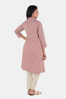 Tamaksh Women's White Red Organic Cotton Handcrafted Co-ord Set