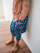 Prathaa Natkhat 100% Cotton Indigo Dabu Kids Capri