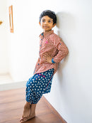 Prathaa 100% Cotton Bagru Shirt & Dabu Capri Set