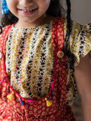 Prathaa Natkhat 100% Cotton Bagru Girls Top