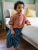 Prathaa Natkhat 100% Cotton Kids Kurta Dhoti Pants (Set of 2)