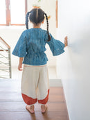 Prathaa Natkhat 100% Cotton Kids Top Dhoti Pants (Set of 2)