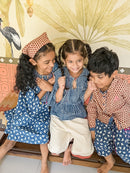 Prathaa Natkhat 100% Cotton Kids Top Dhoti Pants (Set of 2)