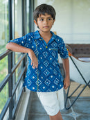 Prathaa Natkhat 100% Cotton Boys Shirt & Shorts (set of 2)