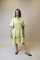 Cannabis Handcrafted Knee Length Dress