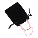 Unisex Real Rose Quartz Healing Bracelet