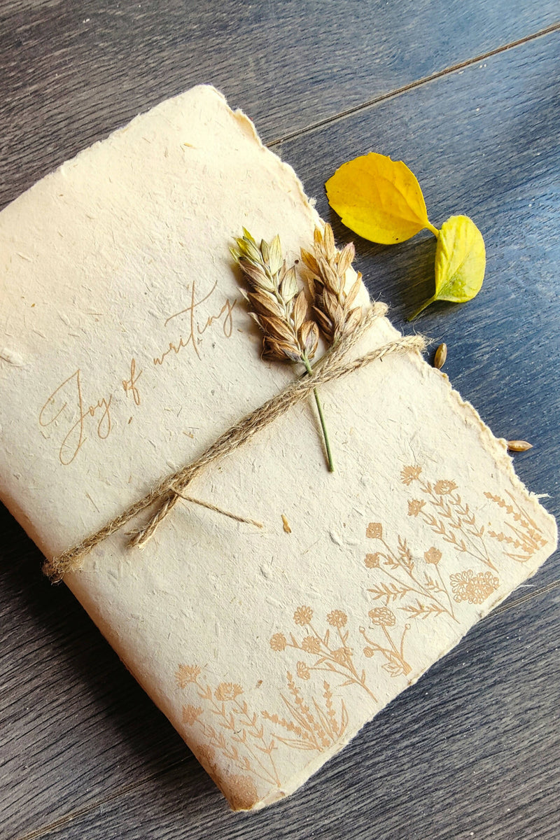 Unalome Sugarcane Paper Handmade Notebook