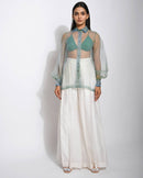 The Loom Art  Sea waves Organza Shirt