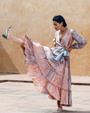 The Loom Art  Icy Rust Silk Dress