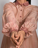 The Loom Art  Rosewood Cotton Silk Shirt