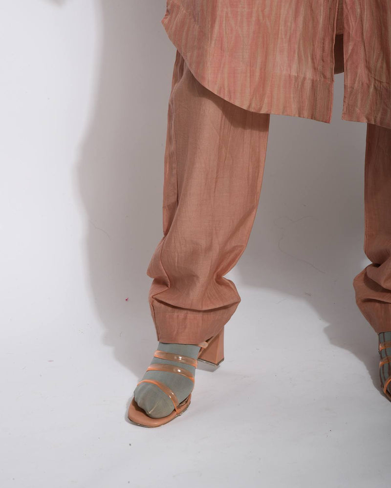 The Loom Art  Rosewood Cotton Silk Pants