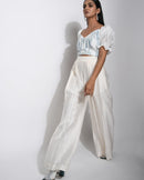 The Loom Art  Ikigai Cobalt Silk Top