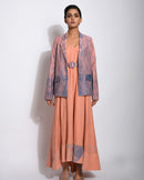 The Loom Art  Coral Silk Jacket
