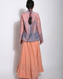 The Loom Art  Coral Silk Jacket