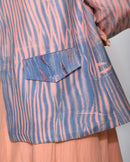 The Loom Art  Coral Silk Jacket