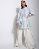 The Loom Art  Vanilla Sky Cotton Silk Shirt