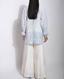 The Loom Art  Vanilla Sky Cotton Silk Shirt