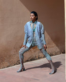 The Loom Art  Flora & Fauna Matka Silk Jacket