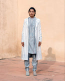 The Loom Art  Ocean Waves Chanderi Silk Jacket