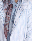 The Loom Art  Ocean Waves Chanderi Silk Jacket