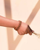 Noupelle  Link Pink Upcycled Leather Bracelets