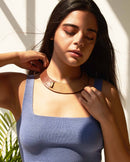 Noupelle  Lork Brown Upcycled Leather Neck Piece