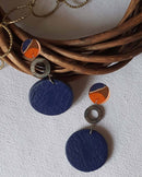 Noupelle  Lucid Green Upcycled Leather Earrings