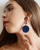 Noupelle  Lucid Green Upcycled Leather Earrings