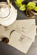 Unalome Happy Day Handmade Banana Notecards - Set of 5