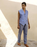 Minimal Waste Amethyst Notch collar Vest Pants co-ord set