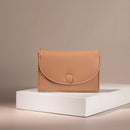Whitefire Vegan Leather Mini Wallet in Warm Peach