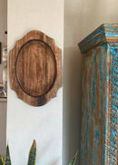 Hohmgrain Home Décor Dark Brown Seasoned Mango Wood Handcrafted Curvy Platter