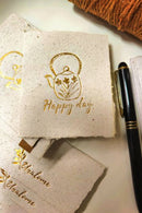 Unalome Happy Day Handmade Banana Paper Wishcards - Set of 5