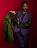 Ethically made Moldavite Notch collar jacket