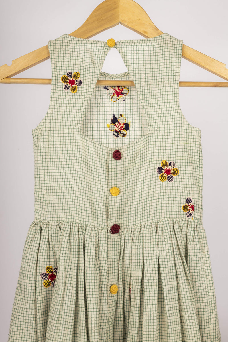 Ora Organics 100% Handwoven Cotton Embroidered Inaya Dress