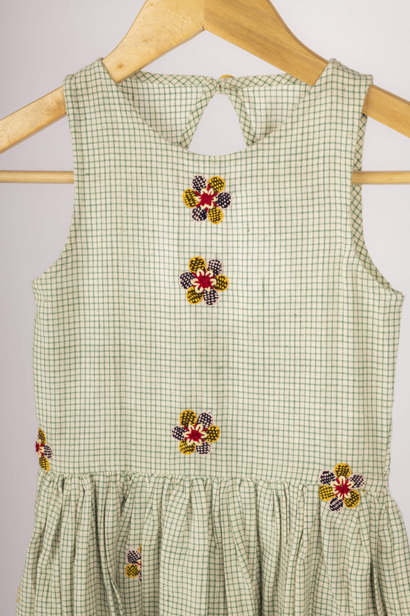 Ora Organics 100% Handwoven Cotton Embroidered Inaya Dress