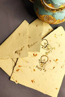 Unalome Happy Day Handmade Marigold Notecards - Set of 5