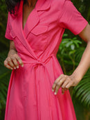 Vanaras Organic Cotton Nirjara Wrap Dress