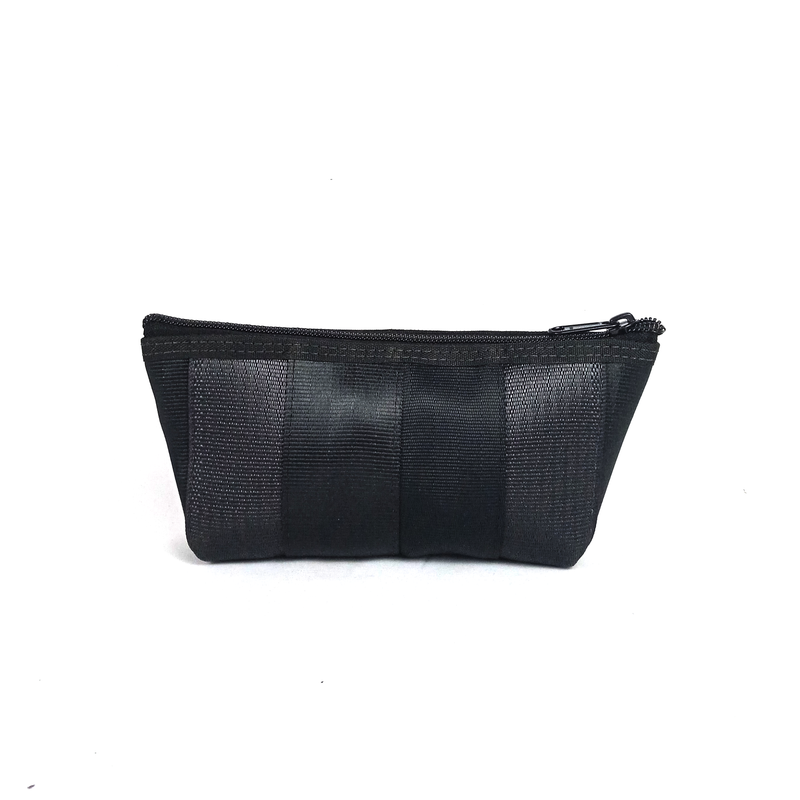 Jaggery Noir Essentials Travel Pouch in Rescued Car Seat Belts