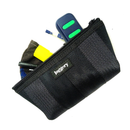 Jaggery Noir Essentials Travel Pouch in Rescued Car Seat Belts