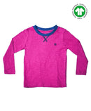 Organic Periwinkle Playtime Tshirt With Full Sleeves