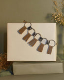 Noupelle  Orb Tan Upcycled Leather Bracelets