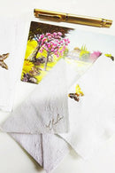 Unalome Butterfly Handmade Sugarcane Notecards - Set of 5