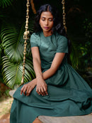 Vanaras Organic Cotton Orman Green Skirt