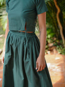 Vanaras Organic Cotton Orman Green Skirt