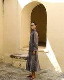 Upcycled Summer Special Vintage Cotton Linning Amethyst Skirt For Women