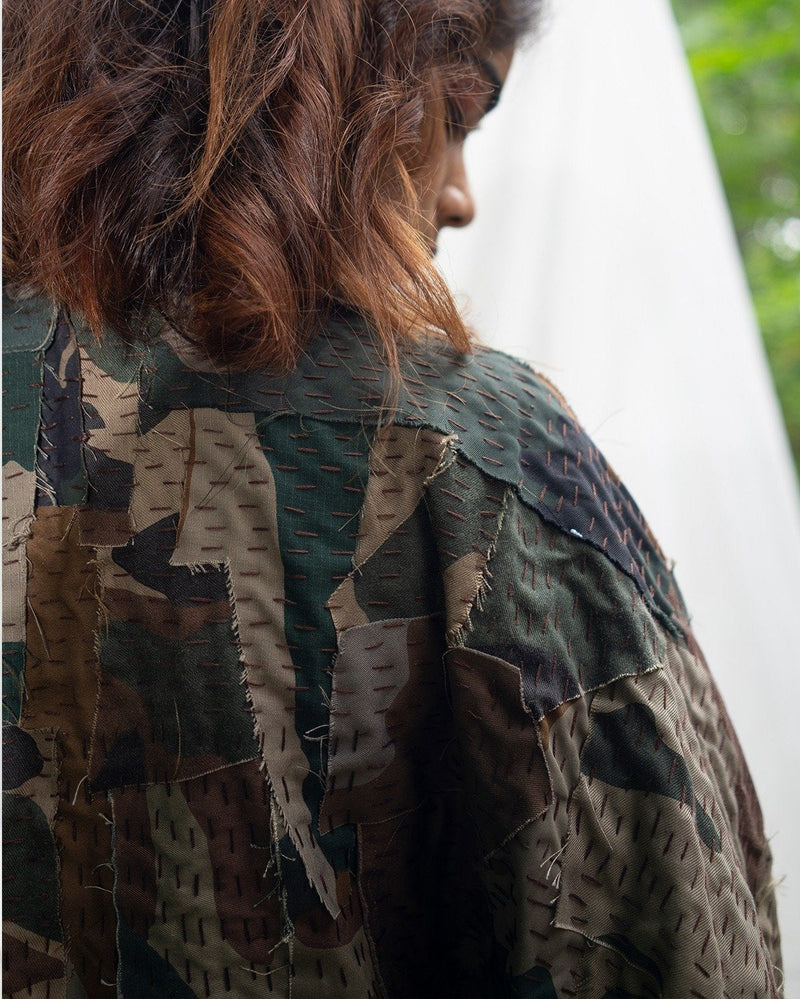 Punah  Camo Oversized Sashiko Jacket