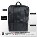 Jaggery Pervasive Backpack in Black Car Seat Belts [15"laptop bag]